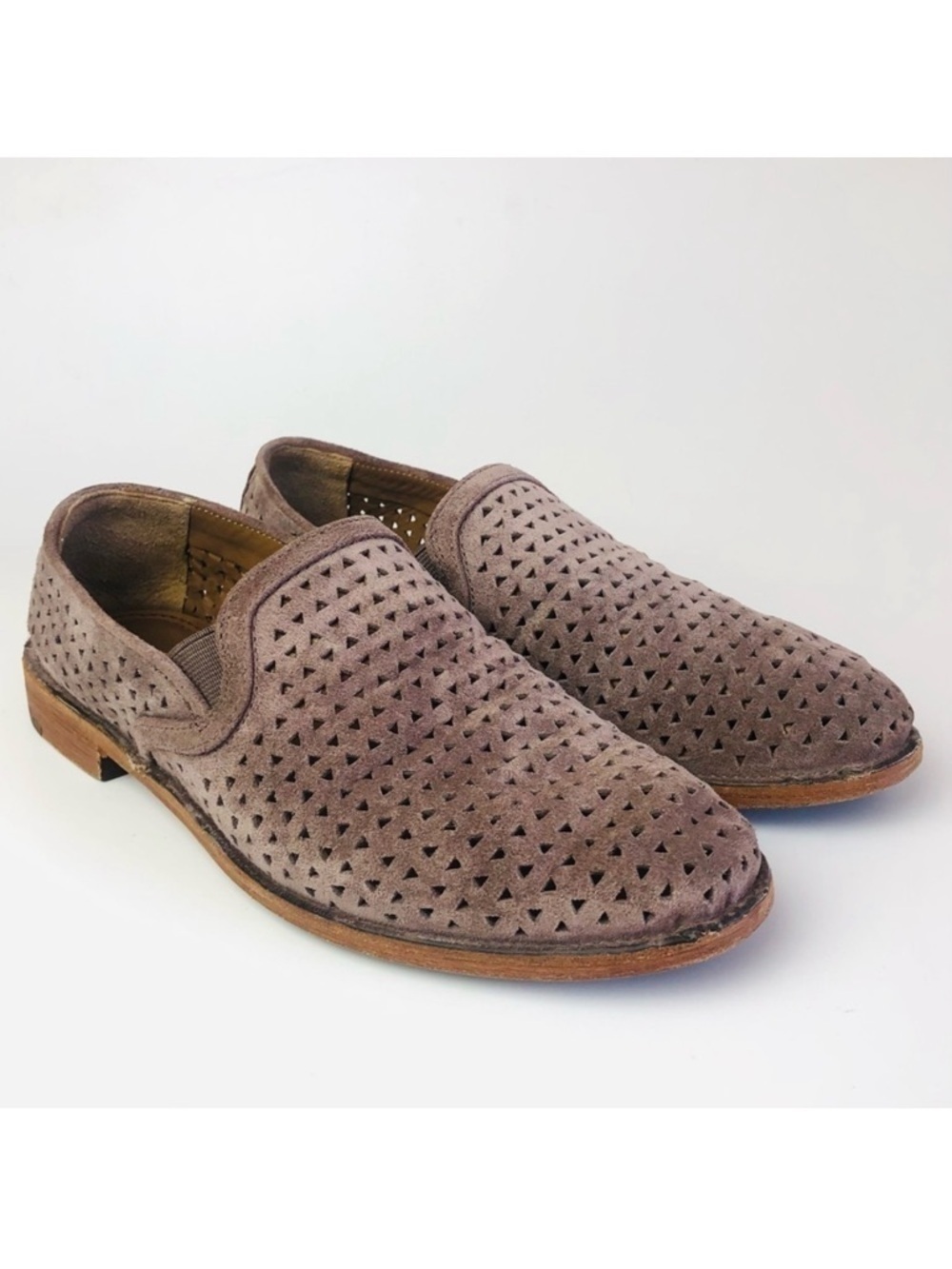 Trask Ali Perforated Suede Loafer